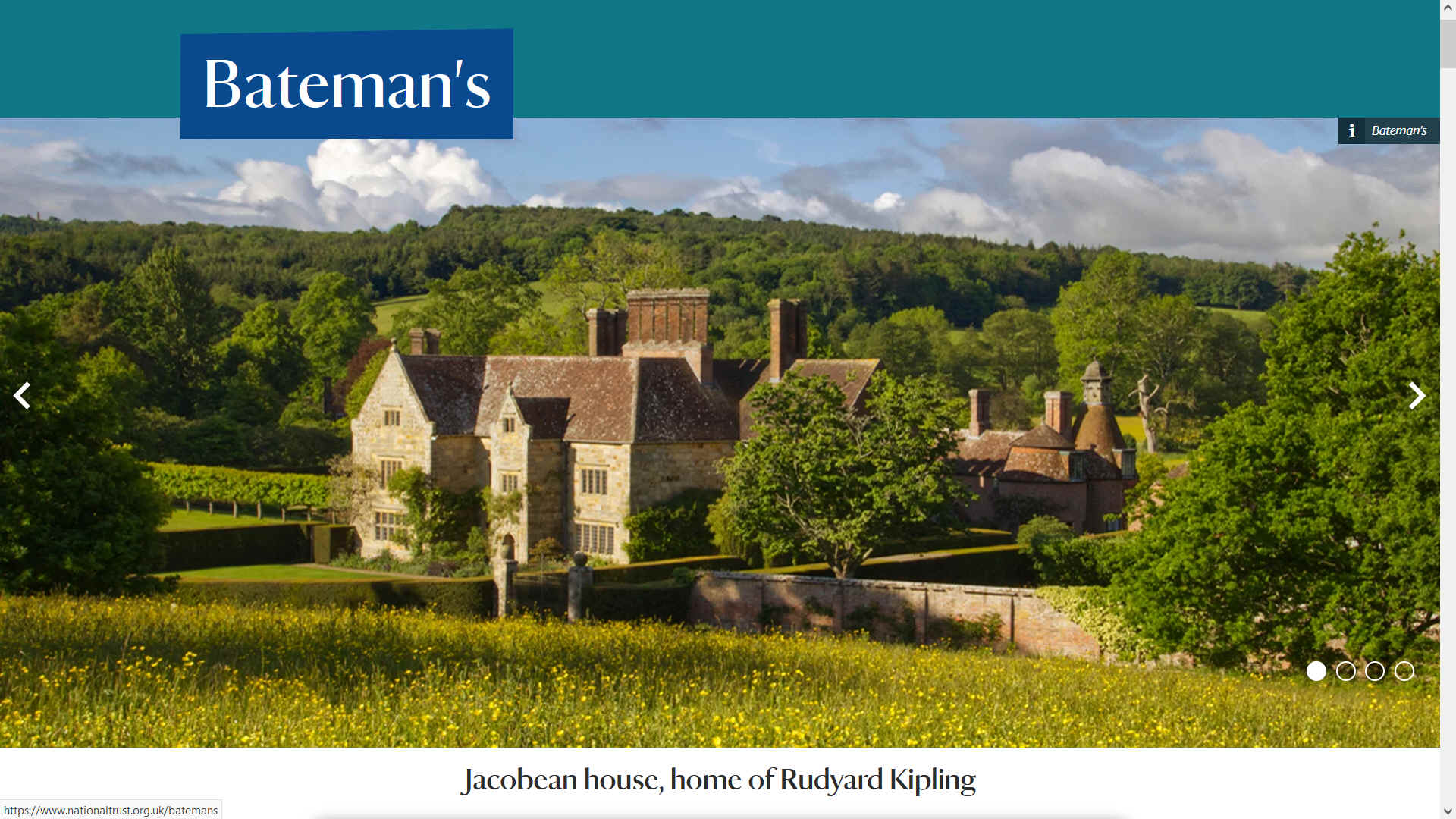 Batemans at Burwash, is Rudyard Kipling's house, a National Trust property