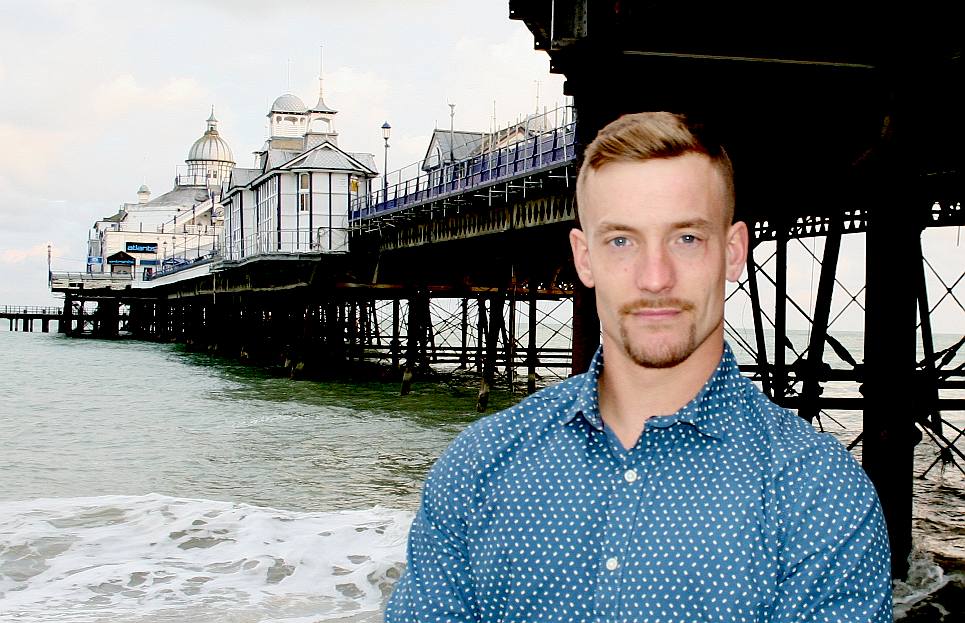 Terry at Eastbourne pier in September 2015