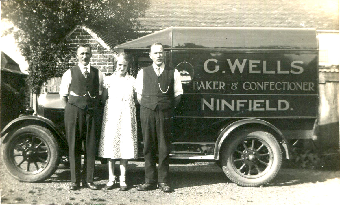 Delivery van, G. Wells, baker and confectioner, Ninfield